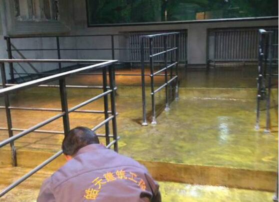 蘭州金枝鳳巢-復(fù)古環(huán)氧地坪施工